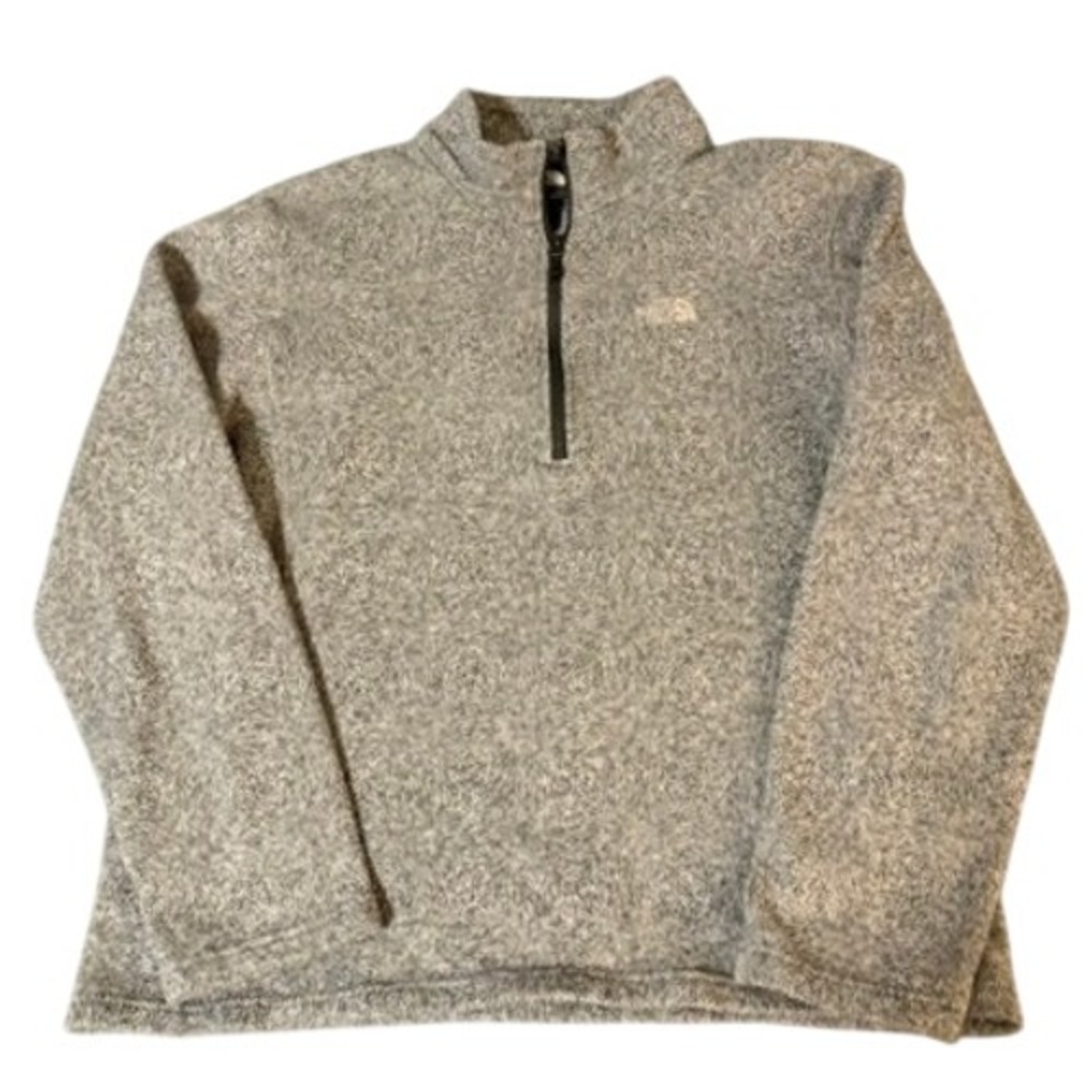 The North Face Pullover Mens L Grey Gordon Lyons Quarter-Zip Sweater Fleece